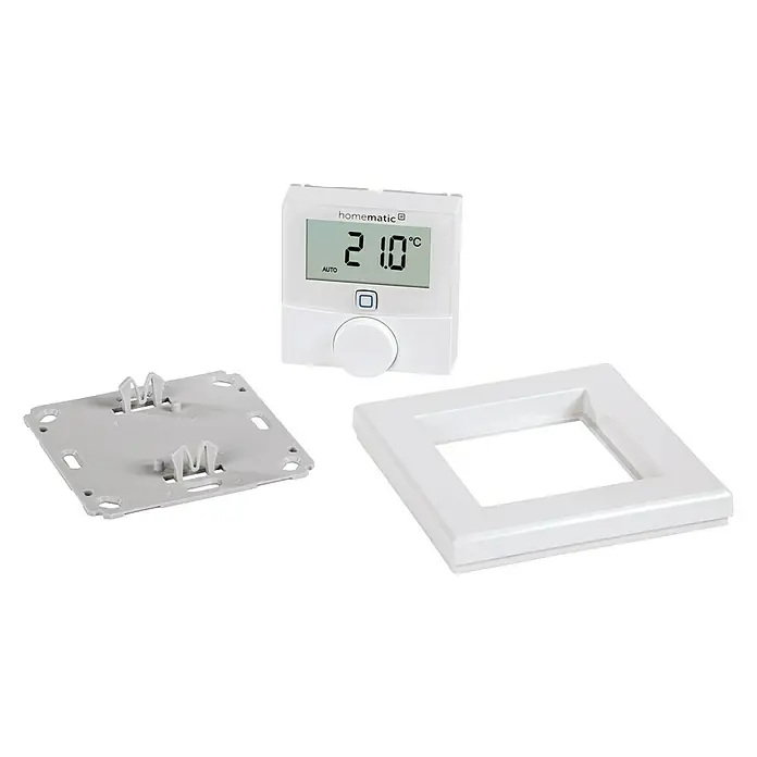 Homematic IP Funk-Raumthermostat HmIP-WTH-2 - Batteriebetrieben, 25 x 86 x 86 mm - Detailaufnahme
