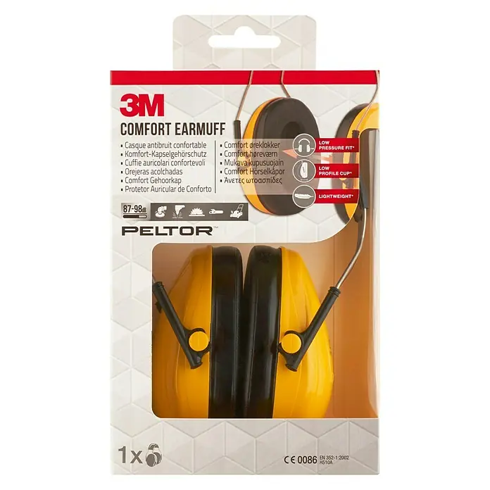 3M Peltor Kapselgehörschutz OPTIMIERT - Gelb, Schwarz