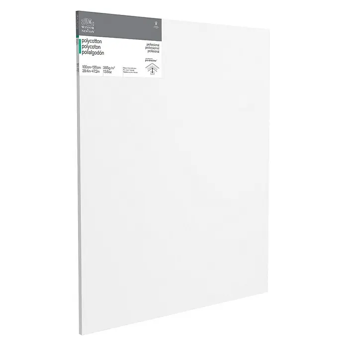 Winsor & Newton Keilrahmen Professionell - 100 x 120 x 2,1 cm, Baumwoll-Mischgewebe, 3-fach grundiert - Vorderansicht