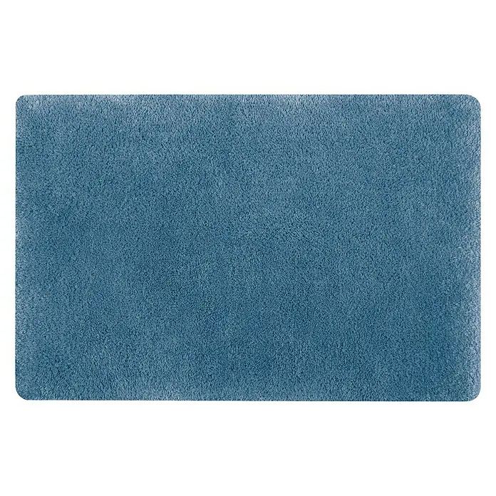 MSV Alfombra para baño Fino - 40 x 60 cm, Azul