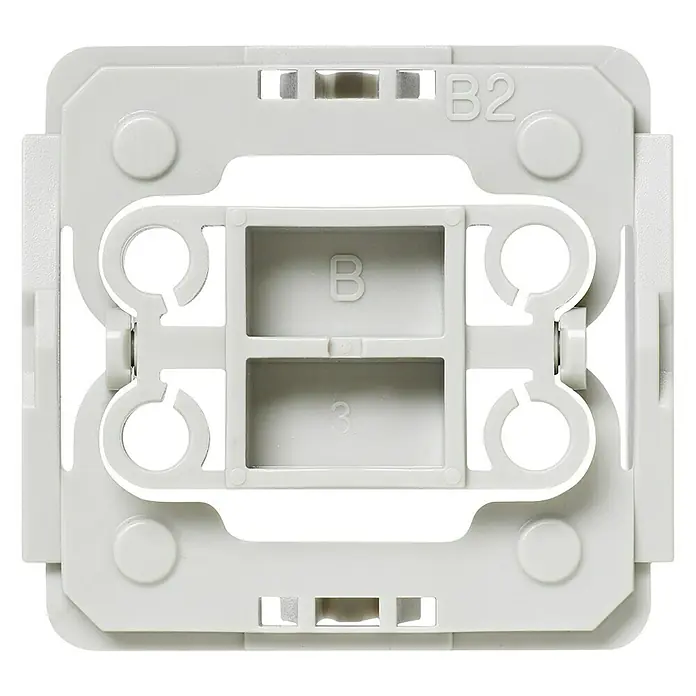 Homematic IP Adapter Berker B2 - 1 Stk., Passend für: Berker-Schalter S1/Modul2/B1/B3/B7/Q1/Q3/Q7 - Vorderansicht