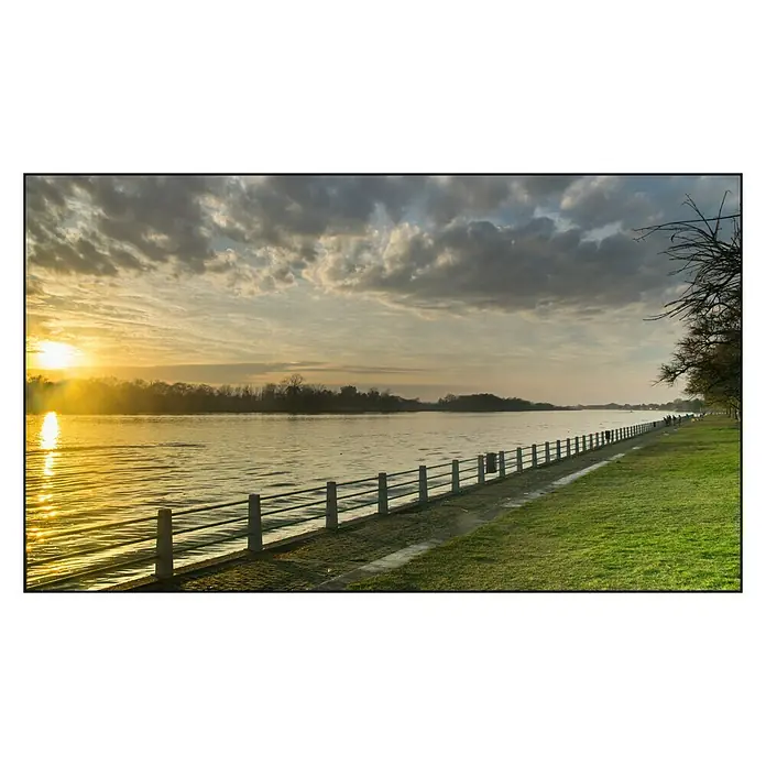 Cuadro de vidrio River walk - Paseo por el río, An x Al: 120 x 70 cm