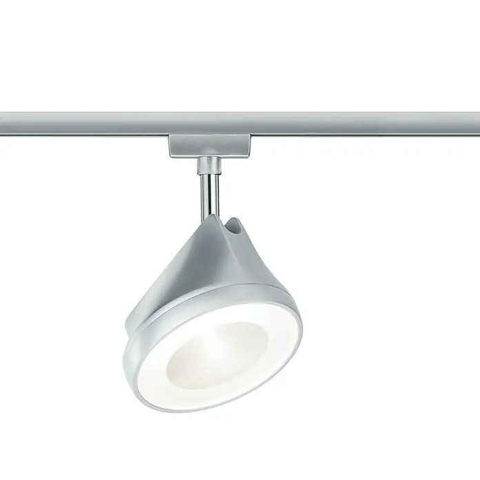 Paulmann URail LED-Spot Arena - L x B x H: 7,8 x 12,3 x 19,1 cm, Chrom, Chrom matt, 15 W - Vorderansicht