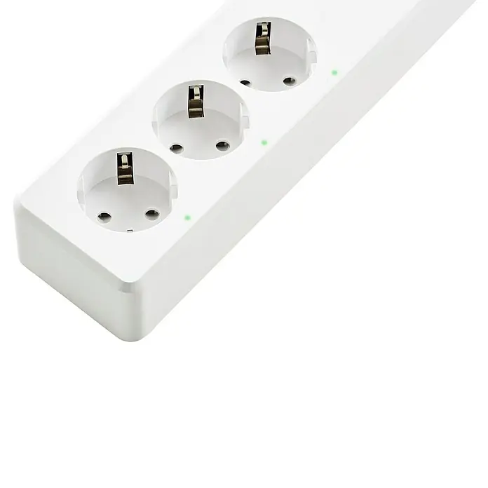 Nedis Smartlife Steckdosenleiste - Weiß, 4 x USB, Anzahl Steckdosen Schuko: 3, Max. Leistung: 3.840 W - Vorderansicht