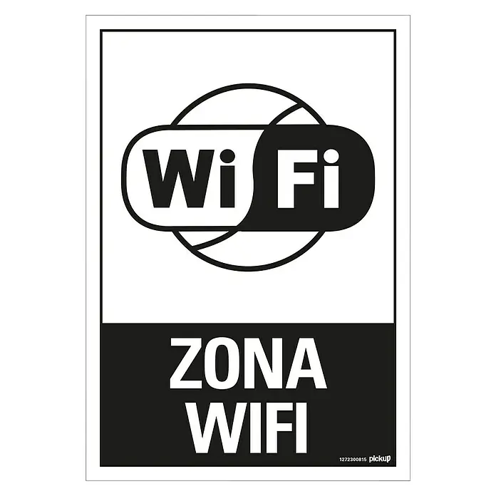 Pickup Señal informativa - Motivo: Wi-Fi, L x An: 33 x 23 cm
