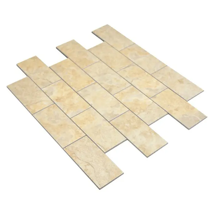 Selbstklebemosaik SAM 4SW14LB - 29,5 x 29 cm, Vinyl, Beige - Ansicht von oben