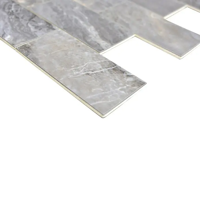 Selbstklebemosaik SAM 4SW13MLG - 29,5 x 29 cm, Vinyl, Grau - Detailaufnahme