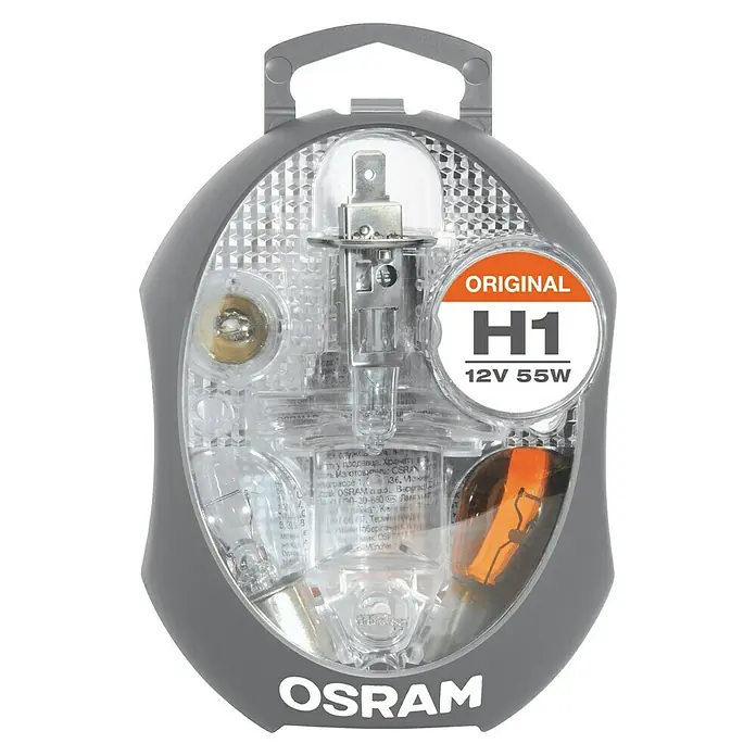 Osram Set zamjenskih žarulja Eurobox - H1, 9 -dij. - Pogled sprijeda
