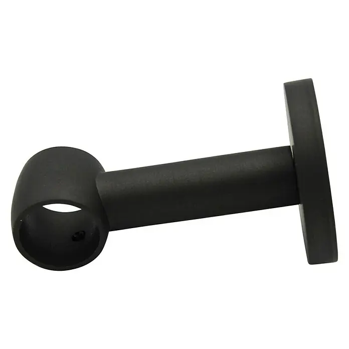 Expo Ambiente Steun Noble - Iron look-brush, Geschikt voor: Gordijnroedes Ø 20 mm, 8,4 cm - Zijaanzicht links
