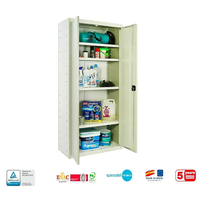 Simonrack Simonlocker Armario metálico Multi Professional Desmontado - L x An x Al: 40 x 80 x 180 cm, Número de puertas: 2 ud., Gris
