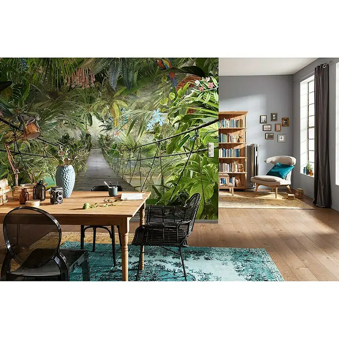 Komar Fototapete Wild Bridge - 8 -tlg., B x H: 368 x 254 cm, Papier - Stimmungsaufnahme
