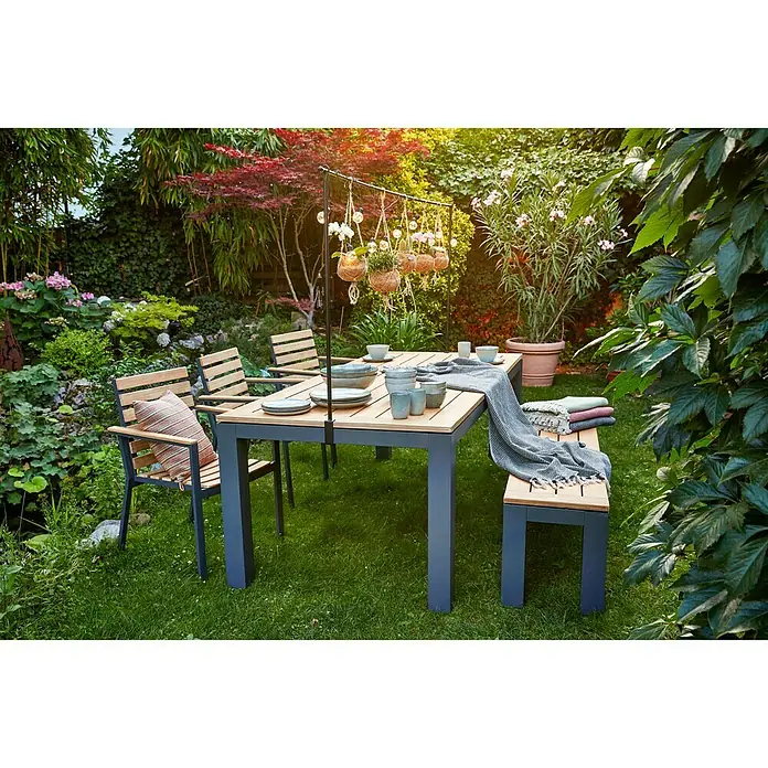 Sunfun Carina Gartenstuhl - Natur, Stapelbar