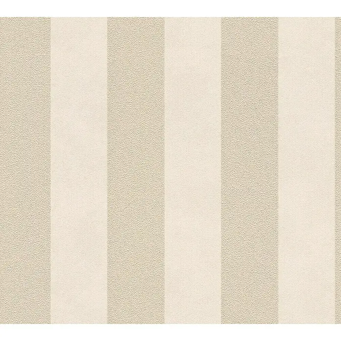 AS Creation Trendwall Vliestapete Streifen - Beige/Creme, Streifen, 10,05 x 0,53 m - Detailaufnahme