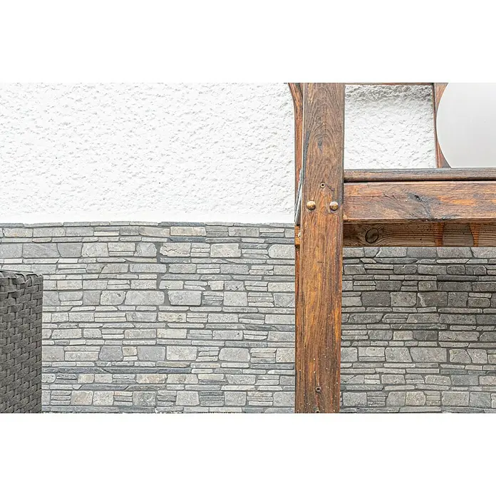 Mozaïektegel MOS brick 230 - 30,5 x 30,5 cm, Grijs, Mat - Sfeeropname