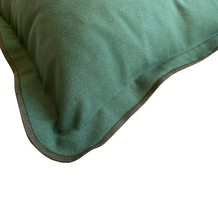 Cojín Mimos - Verde oliva, 45 x 45 cm, 50 % algodón, 50 % poliéster