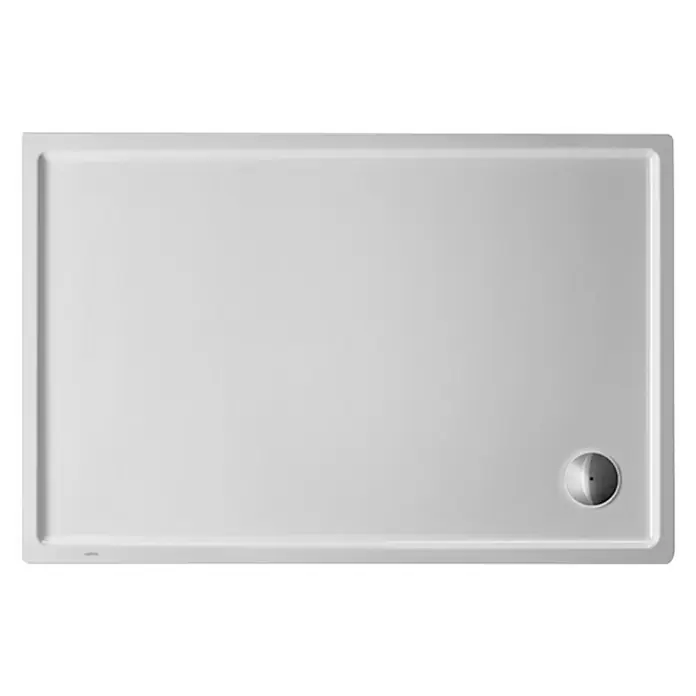 Duravit Duschwanne Starck Slimline - L x B: 120 x 80 cm, Kunststoff, Weiß, Mit Antirutsch-Oberfläche - Ansicht von oben