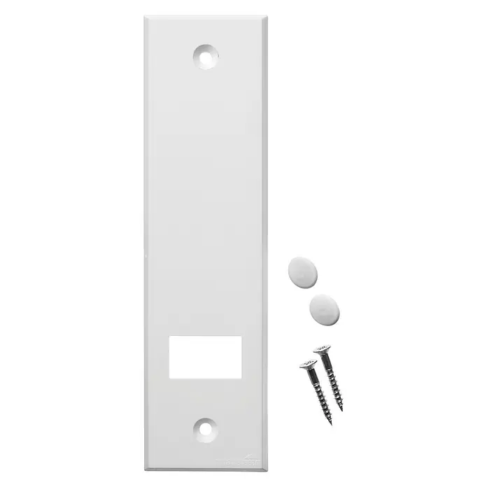 Schellenberg Abdeckplatte Standard - Weiß, Lochabstand: 160 mm, Gurtbreite: 23 mm