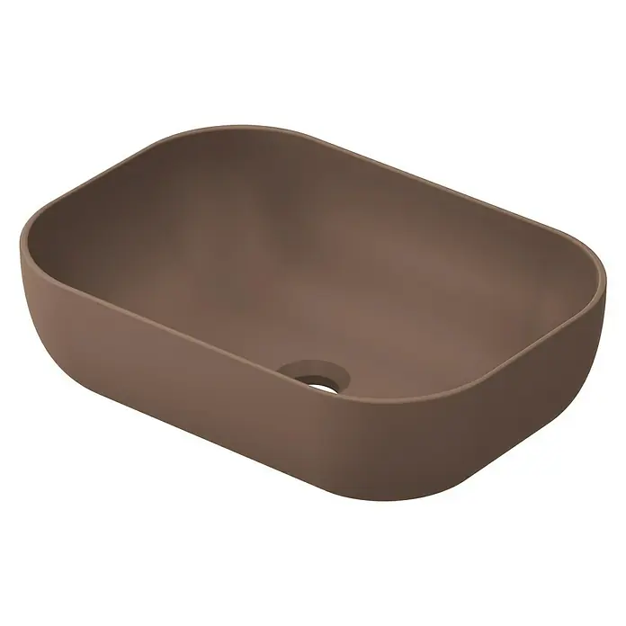 Lavabo de sobremesa Stadium - 45,5 x 32,5 cm, Cacao