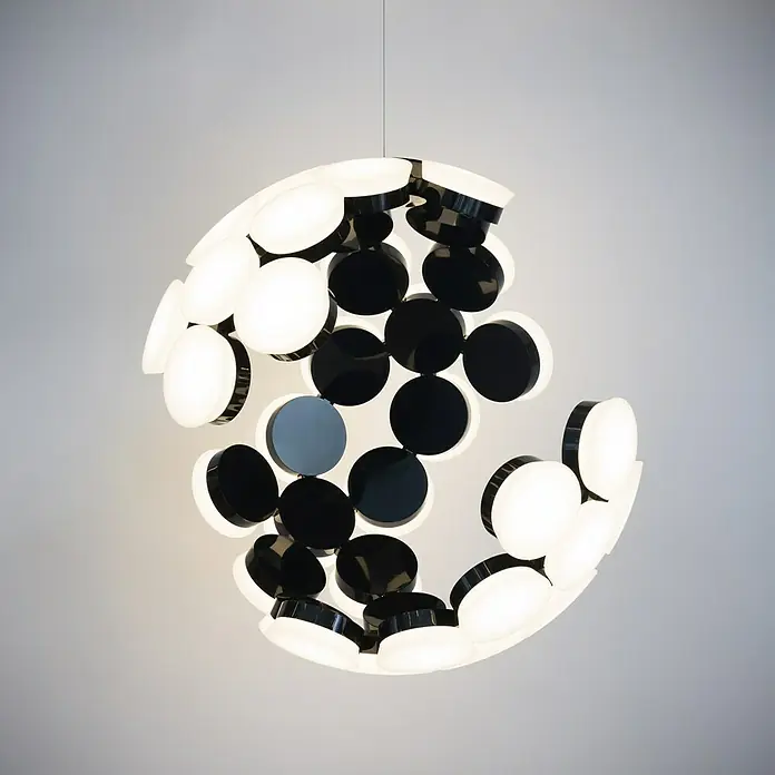 Artemide LED-Pendelleuchte Scopas - Höhe: 255 cm - Vorderansicht
