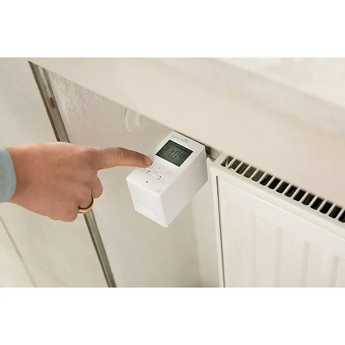 Schellenberg Smart Home Funk-Heizkörperthermostat - Unterstützte Systeme: Abus Smart Friends System