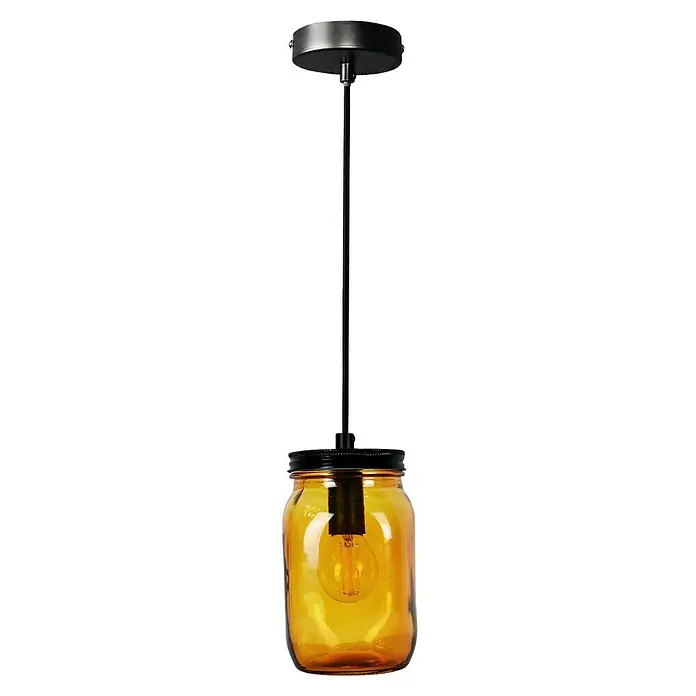 Tween Light Pendelleuchte Brione - Höhe: 140 cm, Bernstein - Vorderansicht