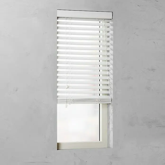 Jalousie - B x H: 60 x 240 cm, Weiß - Vorderansicht