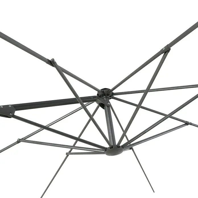 Sunfun Ampelschirmgestell Capri - Durchmesser: 300 cm, Aluminium, Rund