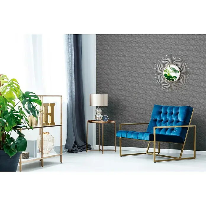 AS Creation Metropolitan Stories Vliestapete Lizzy - Grau/Braun, 3D-Optik, 10,05 x 0,53 m