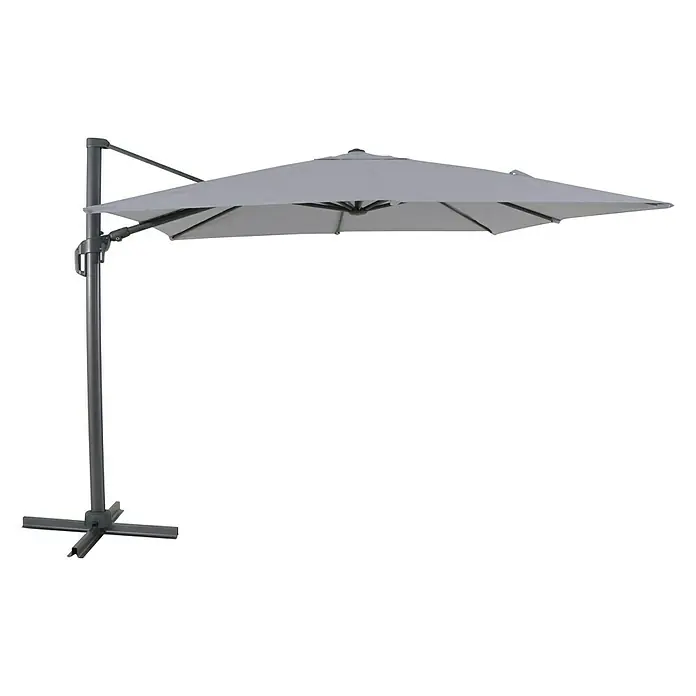 Sunfun Ersatz-Bezug Monaco - Hellgrau, Passend für: Sunfun Ampelschirmgestell Monaco 300 x 300 cm
