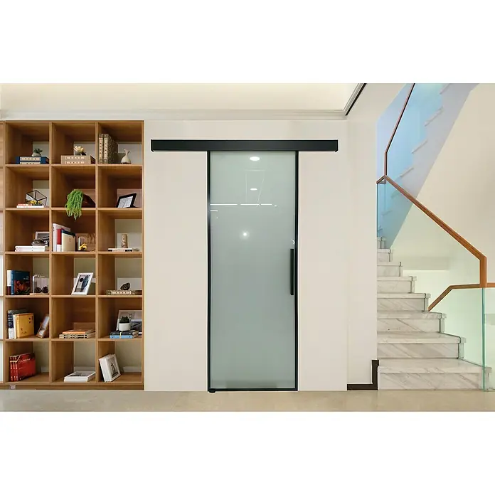 Puerta corredera de vidrio Factory - 75 x 215 cm, Vidrio templado