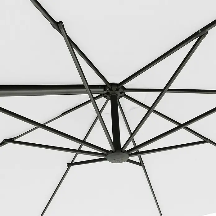 Sunfun Parasol de jardín Sorrento - Crudo, Diámetro: 300 cm