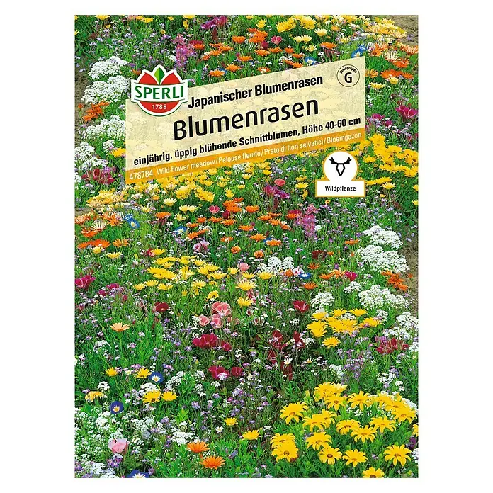 Sperli Blumensamen Blumenrasen - Verschiedene Sorten, 3 m² - Vorderansicht