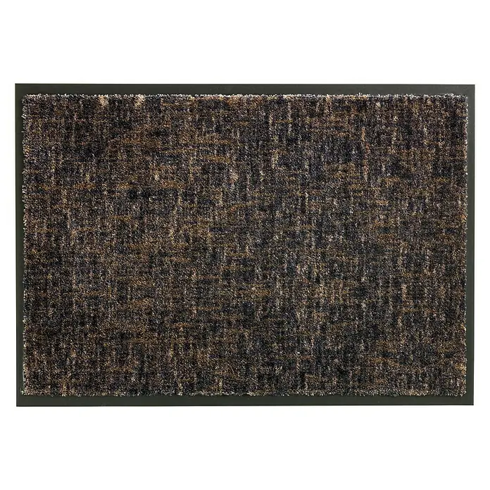 SCHÖNER WOHNEN-Kollektion Sauberlaufmatte Gitter - Anthrazit/Braun, 50 x 70 cm, 100 % Polyamid - Ansicht von oben