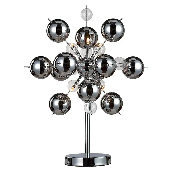 Näve Tischleuchte Explosion - 20 W, Nickel matt, Chrom, G9