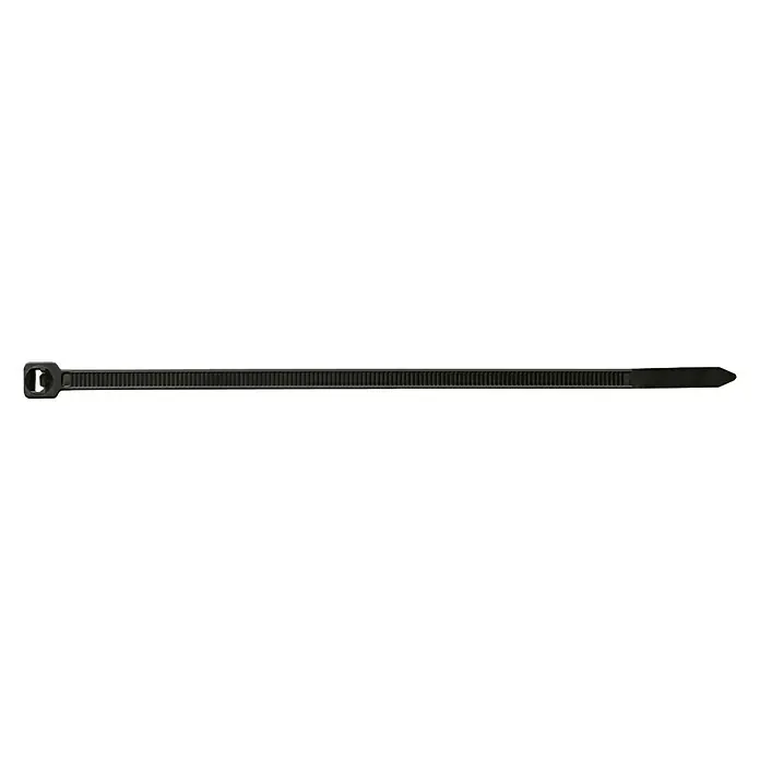 Index Bridas para cables de Nylon - Negro, L x An: 290 x 4,8 mm, 100 uds.