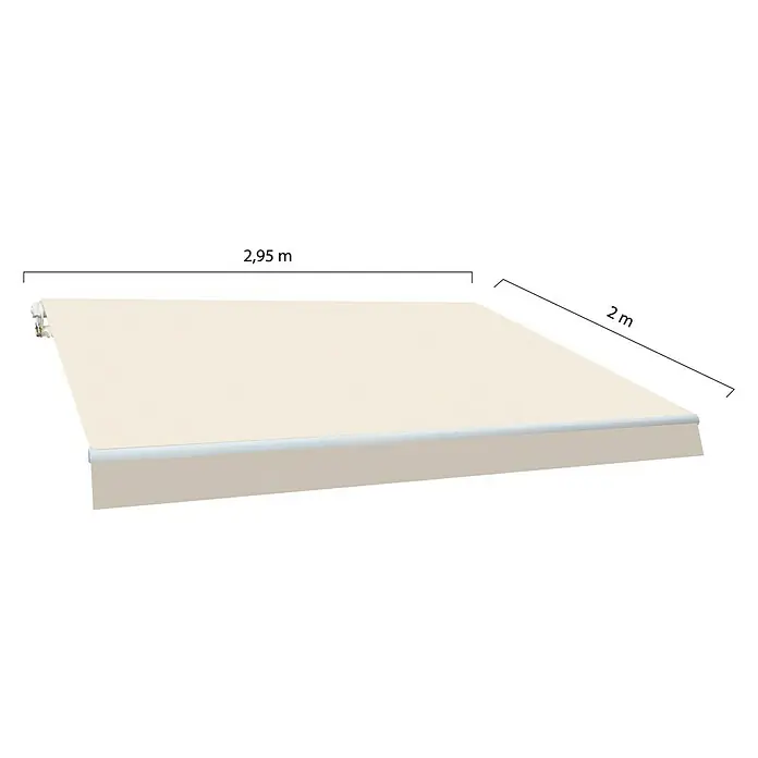 SmartSun Toldo de brazos articulados Original Kit Poliéster - Crudo, Ancho: 3 m, Caída: 2 m