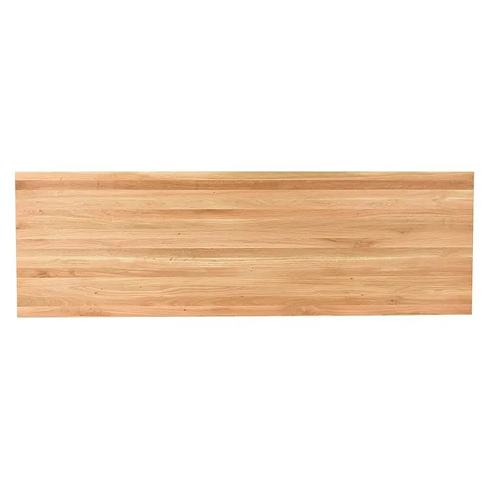 Exclusivholz Massivholzplatte Rustic - Eiche, 200 x 63,5 x 2,6 cm
