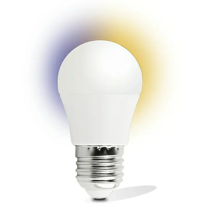 Garza Smart Home Bombilla LED - 5,5 W, E27, Color de luz: Blanco neutro, Intensidad regulable, Redonda
