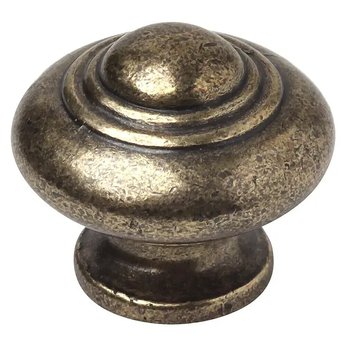 Rei Set de pomos para muebles - 4 pzs., Ø x Al: 30 x 26 mm, Aluminio