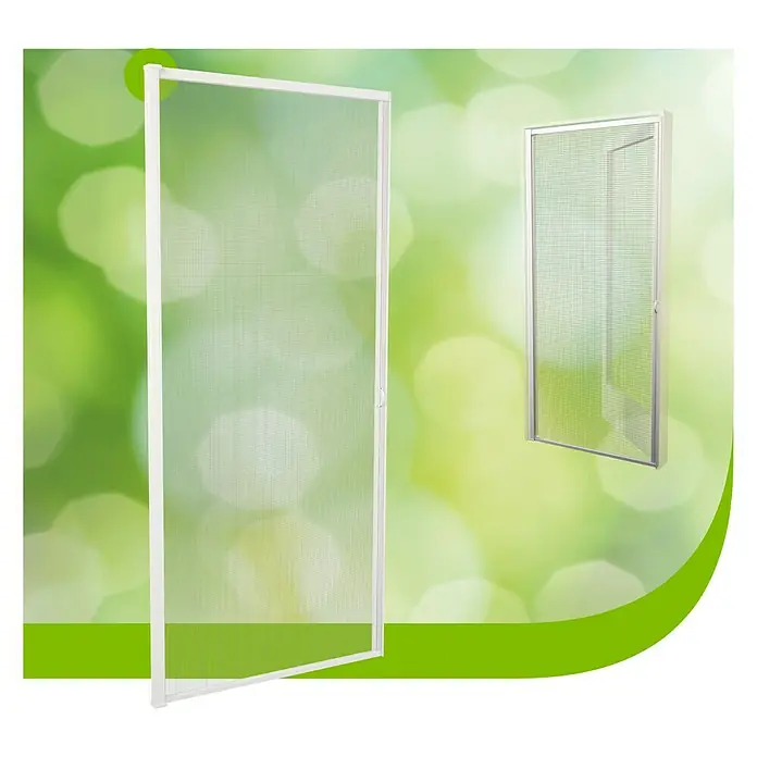 Mosquitera enrollable lateral - An x Al: 125 x 220 cm, Color bastidor: Blanco, Puertas