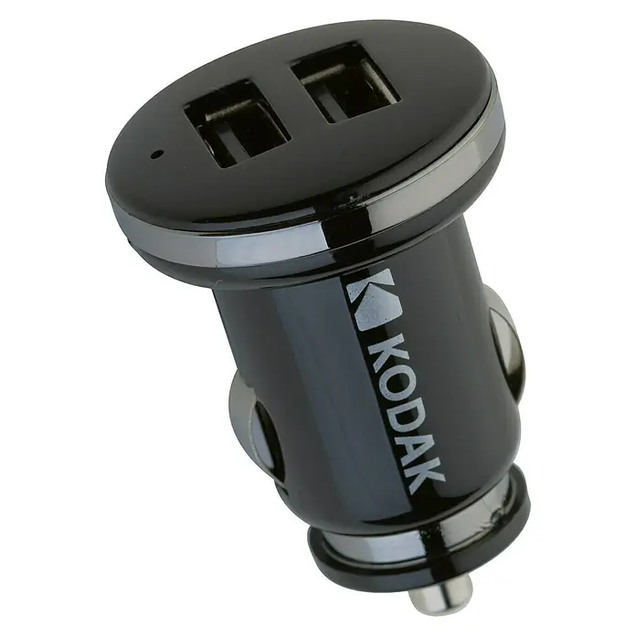 Kodak Cargador rápido - Apto para: Coche, 2 conexiones USB