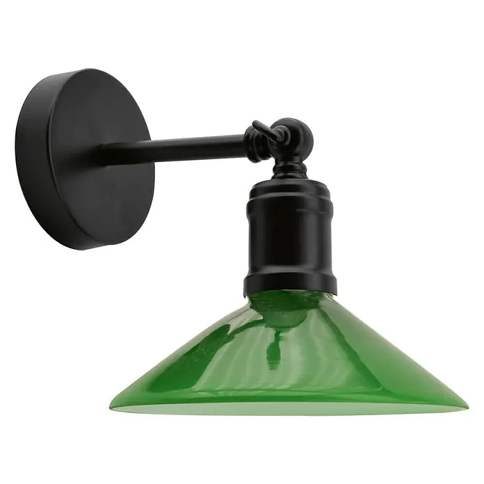 Aplique de pared Antiquar - 40 W, L x An x Al: 24 x 19 x 22 cm, Verde, E27