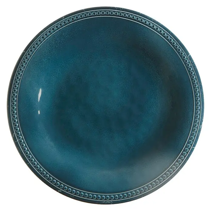 Marine Business Harmony Plato redondo Lagoon - 6 uds., Diámetro: 27 cm, Plástico, Azul
