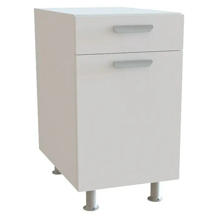 Top Element B Armario bajo con cajón - L x An x Al: 58 x 40 x 70 cm, Blanco