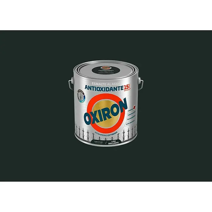 Oxiron Esmalte para metal - Verde carruaje, 2,5 l, Brillante, Base al agua