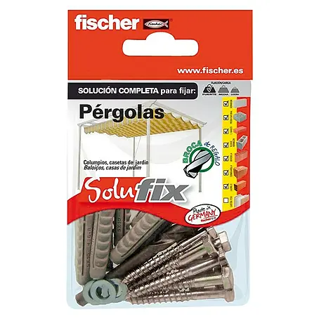 Fischer Solufix Surtido de tacos y tornillos pérgolas