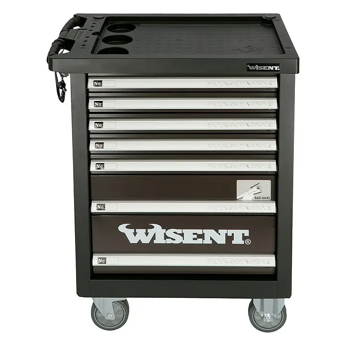 Wisent Werkstattwagen WW 5000 - L x B x H: 77,5 x 47 x 97,5 cm, Mit Werkzeug, Anzahl Schubladen: 7 Stk.