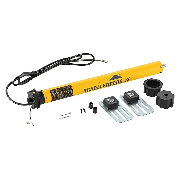 Schellenberg Funk-Rohrmotor Premium 20 Maxi - Max. Rollladenfläche: 8,5 m² bei Kunststoffrollläden, Einbaulänge: 555 mm, Zugkraft: 34 kg