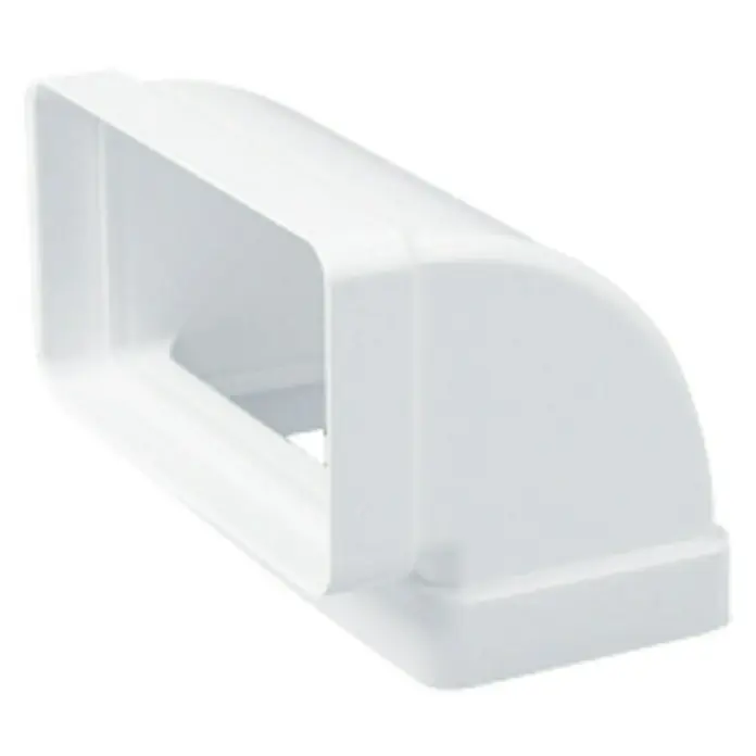 Codo vertical rectangular Tubpla - 100 mm, 90 °