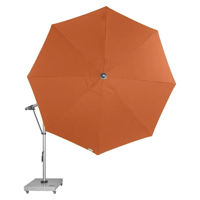 Doppler Expert Pendelschirm - Terracotta, 350 cm - Vorderansicht